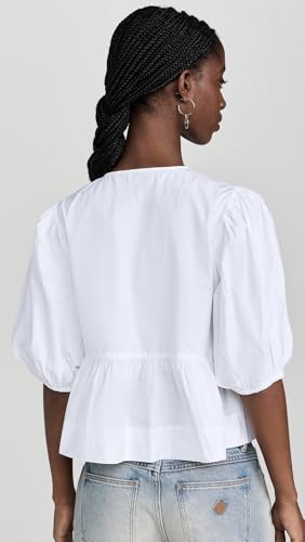 Women's Cotton Poplin Peplum Blouse3