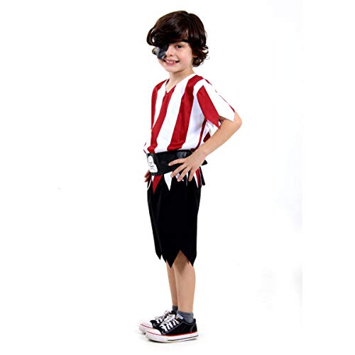 Pirata Infantil 23901-p Sulamericana Fantasias Multicor P 3/4 Anos