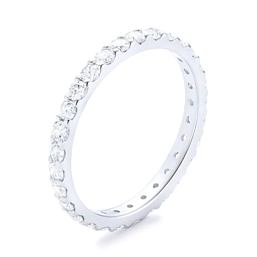 14kt Gold Diamond Eternity Band for Women - Sparkling I-J Color, SI Clarity Natural Diamonds for Timeless Elegance, A Perfect Symbol of Endless Love - Gift for Any Occasion - Main Image