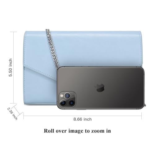 Image of GM LIKKIE Clutch Purses for Women, Evening Crossbody Envelope Handbags | GM LIKKIE Small Faux Leather Shoulder Bag for party, wedding, cocktail and formal date night occasions