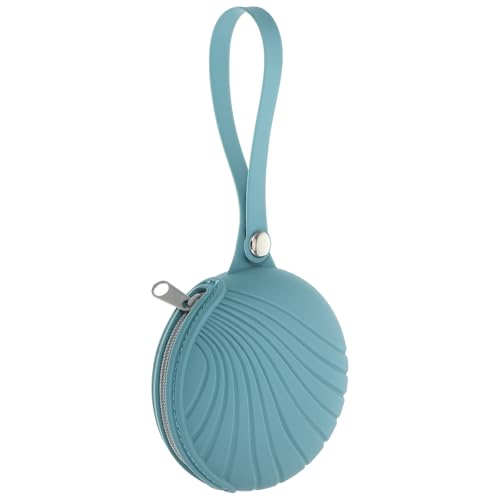 BIUDECO Estuche para Chupetes de Silicona Lavable Monedero Organizador Pequeño para Viaje y Uso Diario Color Azul Ahumado Bolsa Multiusos para Accesorios de Ñiño y Pañales