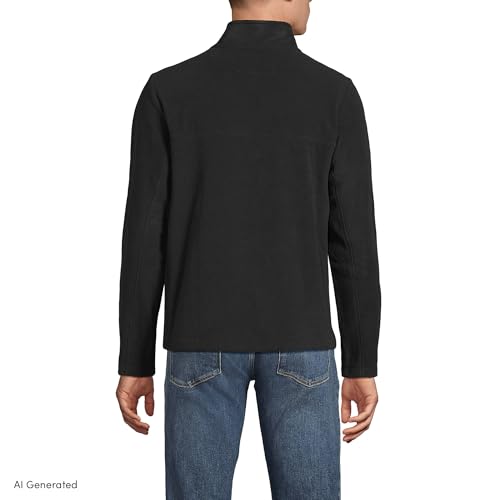 Image of Lands' End Men's Anyweather Fleece Quarter Zip Pullover