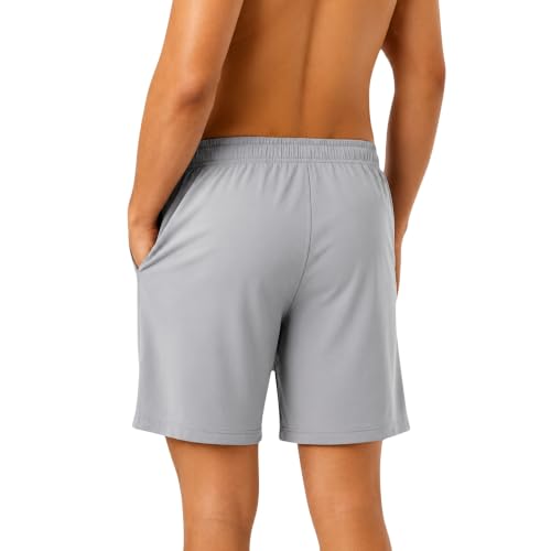 Image of NINQ Workout Half Pant for Man | Gym Shorts for Men with Drawstring Waist & 1 Zipper Pockets | Stylish Lightweight Shorts Pant for Men Sports