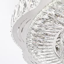 Idequy 32Inch Modern Empire Premium K9 Crystal Chandelier Crystal Raindrop Ceiling Light Led Dimmable Crystal Chandeliers For Foyer Dinning Room Bedroom #TOP6