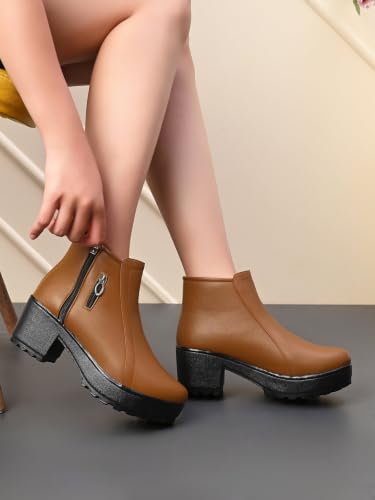 Image of XE Looks 100% Vegan Leather Trendy & Attractive Boots for Women