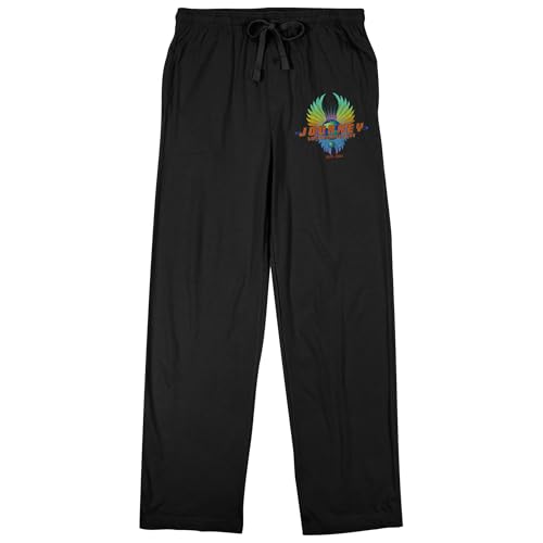 Journey 50th Anniversary 1973-2023 Earth with Wings Men's Black Sleep Pajama Pants