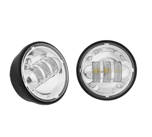Phare LED 4.5" antibrouillard longue portée moto compatible Electra Glide Road King