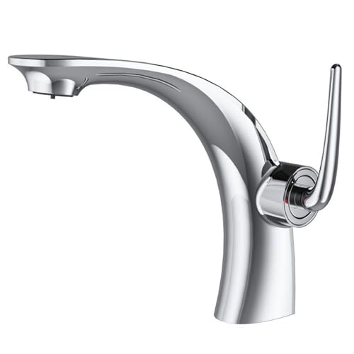 Robinet de salle de bain télescopique idéal pour grand lavabo