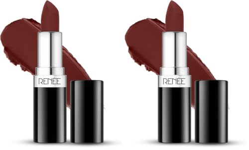 Image of RENEE Stunner Matte Lipstick - Big Bang 4gm| Intense Color Pay Off, Full Coverage Long Lasting Weightless Velvety Formula with One Swipe Application| Enriched with Vitamin E & Hyaluronic Acid