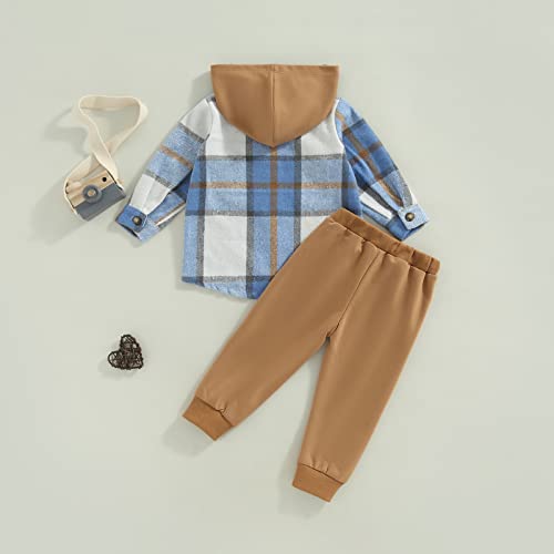 Image of CIYCUIT 2Pcs Baby Boys Hoodie Tops Pants Set Dinosaur Deer Print Sweatsuit Fall Winter Outfits