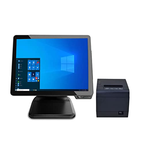 Image of All in One 15 inch POS Touch Computer Quad Core i5-8th 8GB DDR4 (up to 4.10Ghz)(with Thermal Printer)