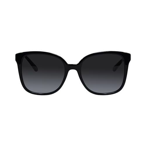 Salvatore Ferragamo SF 1072S 001 Black Plastic Square Sunglasses Grey Gradient Lens, 56-19-1402