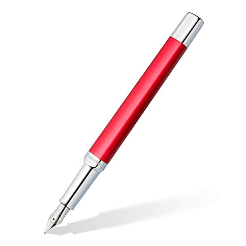 Stylo-plume Staedtler Triplus 474 triangulaire rouge pour éviter la fatigue des doigts