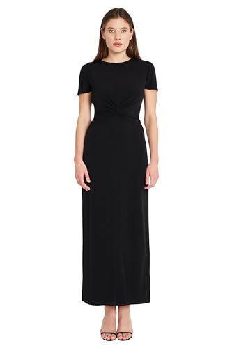 Image of Donna Morgan Women's Twist Detail Maxi Dress for Women | Cocktail & Wedding Guest | Casual Dresses for Women