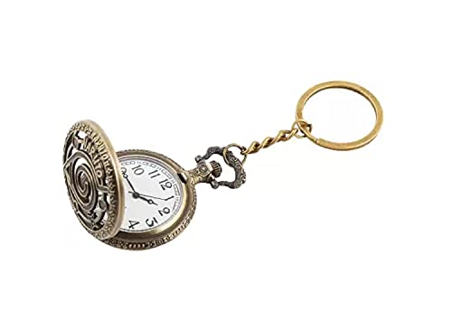 Image of AUGEN Premium Pocket Watch Metal Keychain Japanese Anime Naruto Retro Vintage for Gifting With Key Ring Anti-Rust (Pack Of 1)