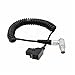 HangTon D-tap to 4 Pin Female Power Cable for ZHIYUN Crane 3S Camera Stabilizer Right Angle Coiled