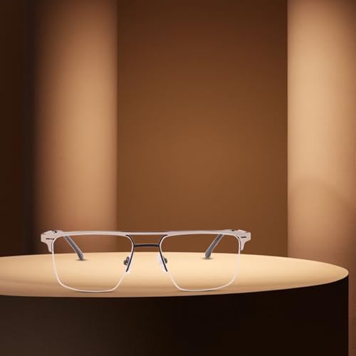 Image of Teen & 20 Rectangle Eyeglasses Frame for Men & Boys - Classic Half-Rim | Stylish & Lightweight Spectacle Frame | Durable Eyewear for Office, Study & Daily Use - TK9004
