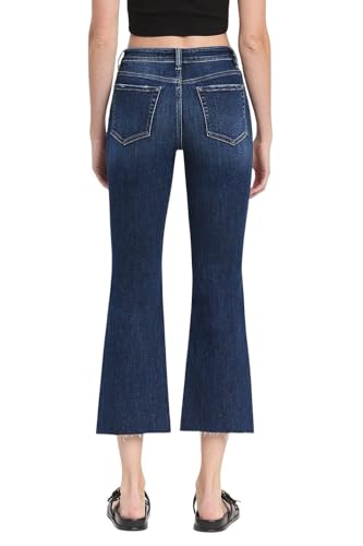 Women's High-Rise Cropped Flare Jeans3