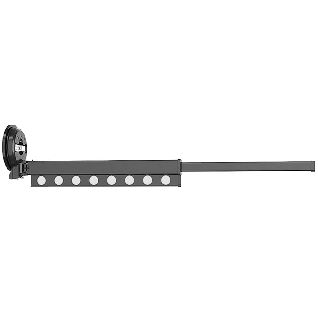 Séchoir à linge pliant intérieur extérieur robuste noir de 82 cm - 8
