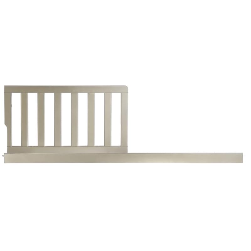 Image of Toddler Bed Safety Guard Rail for Evolur Baby Convertible Cribs - Solid Wood Rail for Convertible Crib to Toddler Bed Conversion - Safety Bed Rail for Children (Metallic Gold Dust, Model 846)
