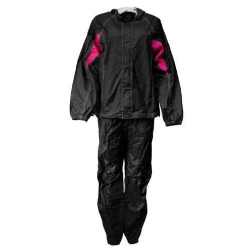 Image of Milwaukee Leather Women's Motorcycle Hooded Water-Resistant Rain Suit for Outdoors