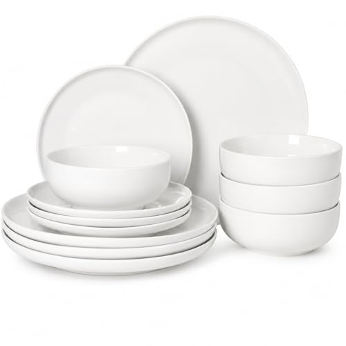 Gibson Home Havenstone 12-Piece Porcelain Dinnerware Set