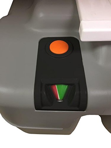 Reliance Products Flush-N-Go 3320 Portable Flushing Toilet 2.5 Gal, black/grey/white (9233-20) Color may vary