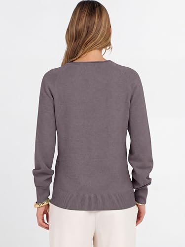 Image of ANRABESS Women Long Sleeve Rolled Neck Fall Lightweight Sweaters Top