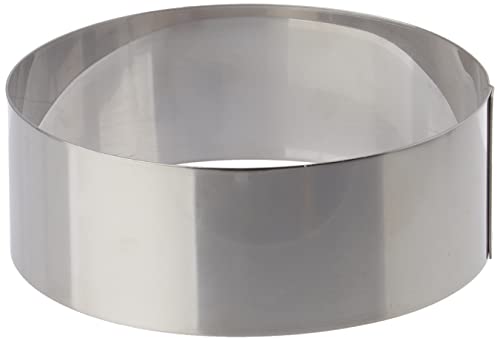 Gobel - Cercle à Vacherin Inox Ø16 cm – Hauteur 6 cm – Épaisseur 10/10e – Fabrication Française – Pâtisserie Professionnelle