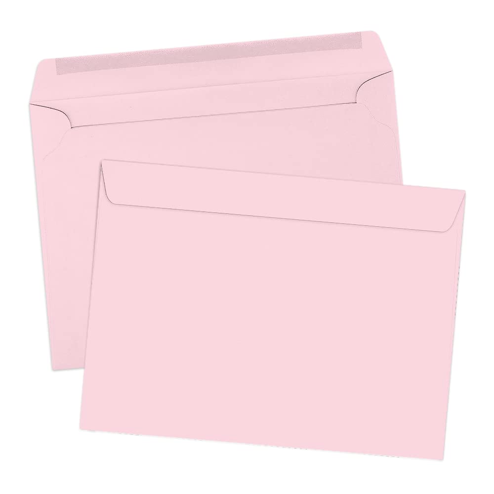 9 x 12 kopert na broszury - cukierkowy różowy (250 szt.)