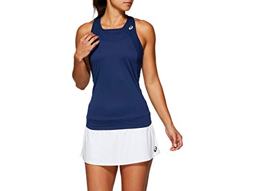 ASICS Women's Club Tank Top Tennis Clothes, S, Blue Expanse ASICS Women's Club Tank Top Tennis Clothes, S, Blue Expanse
