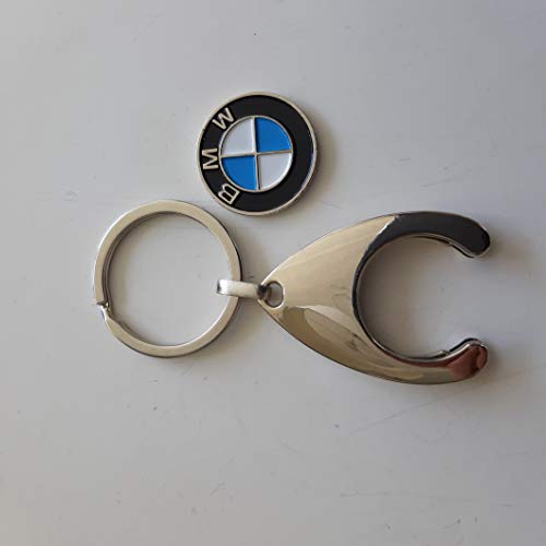 Sleutelhanger BMW logo winkelwagenmunt origineel keyring BMW - Afbeelding 8
