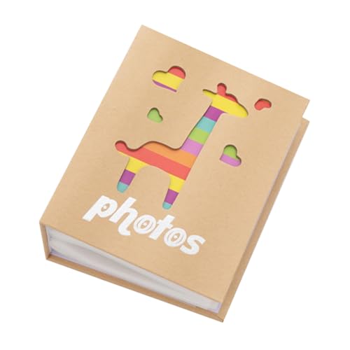 Alasum Álbum de Fotos para Bebés de Papel Kraft Colorido, Tamaño 5 Pulgadas, Capacidad 200 Fotos, Diseño Bolsillos para Álbum de Recuerdos Infantil Práctico y Decorativo
