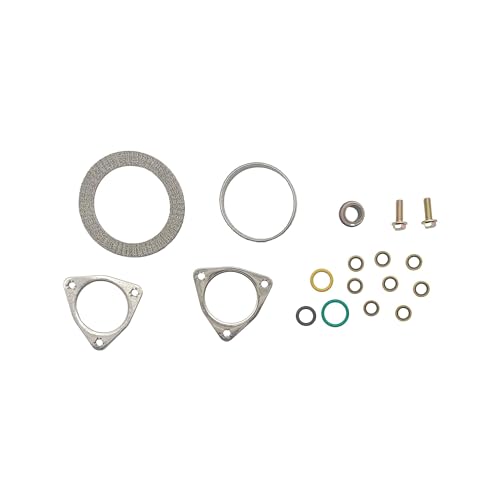 Image of PartsFlow Turbo Hardware Mounting Install Kit, Mounting Seal Set Compatible With 2008 2009 2010 Ford F-250 F-350 F-450 F-550 6.4L V8 Turbo Diesel 8C3Z9T514A