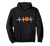 Herzschlag Basketball Spiel Tag Bball Basketball Herzschlag Pullover Hoodie