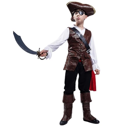 Disfraz Pirata Deluxe para Niños con Sombrero miniatura 4