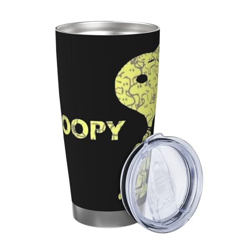 マグカップ スヌーピー ウッドストック コーヒーカップ コンビニカップ 保冷 保温 タンブラー ステンレス製 大容量 真空断熱マグ 蓋付き 持ち運び 直接ドリップ 車用 600ml Straw Three-piece Set