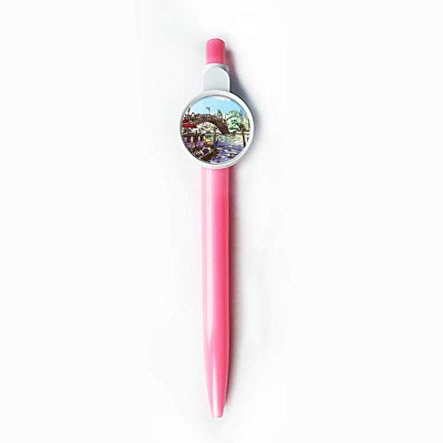 Stylo à bille rétractable bleu Italie Venise un souvenir culturel utile