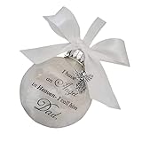 Xweptuy Weihnachts-Gedenkkugeln, Ornamente, Engelskugel, Weihnachtsbaum-Hängeanhänger für Papa