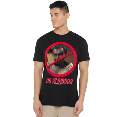 T-shirt Star Trek unisexe noir vêtement imprimé de science-fiction taille mixte