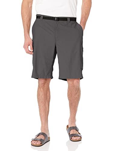 Image of Columbia Men's Regular Fit Shorts (AM4723 Cypress Heather Camo Print 40)