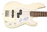 Glen Matlock Signed Autograph Full Size White Electric Bass Guitar A with James Spence Authentication JSA COA - Sex Pistols - Never Mind the Bollocks, Here's the Sex Pistols