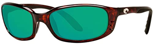 Costa Men's Brine Readers Readers Sunglasses Tortoise/Green Mirror 580P C-Mate 2.00 59