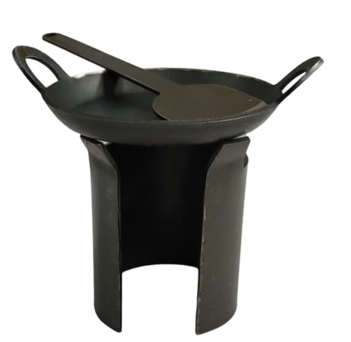 Beauty Tool Miniature Plam Size Iron Pretend Play Kitchen Set for Kids and Baby Girls/Boys | Pack of 1 | (3pcs_ (Small Stove with Pan) (Iron Miniature)