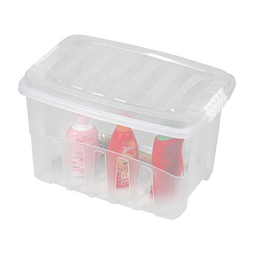 Caixa 56 l com Trava, Plasútil, Incolor