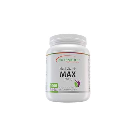 NutraBulk Multi-Vitamin MAX Well-Absorbed Soft Gels 1000 Count Cover