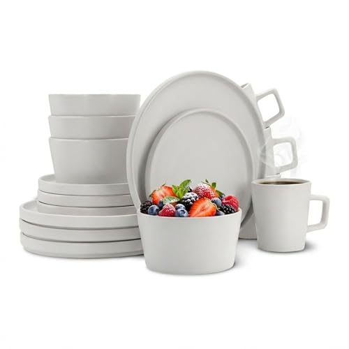 Opiniones de Vajilla de microondas para comprar hoy. 47 CASA LITUS Vajilla de Gres Moderna para 4, 16 Piezas: Taza, Plato Hondo, Ensaladera y Plato Trinche. Cubierta Porcelanizada Resistente a Altas Temperaturas, para Lavavajillas y...