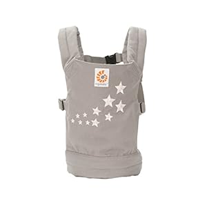 Ergobaby Puppentrage Kinder-Spielzeug, Galaxy Grau Tragetasche für Baby Puppe, 100% Baumwolle