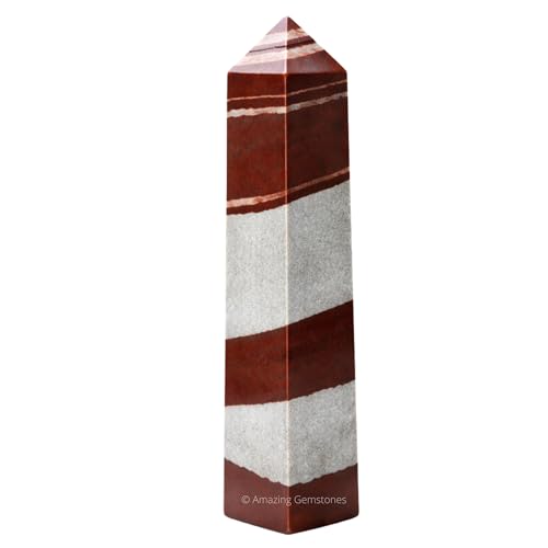Image of Amazing Gemstone Large Narmada Shiva Lingam Crystal Towers ~ Natural Healing Crystal Point Obelisk for Reiki Healing and Crystal Grid (5.5 to 6 INCH)