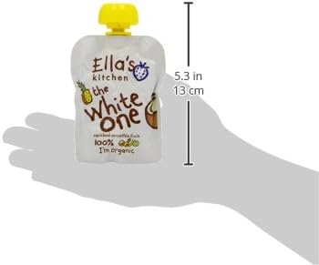 Ella's Kitchen Organic The White One Smoothie Fruit, 4 x 90g